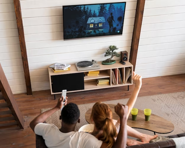 couple watching TV